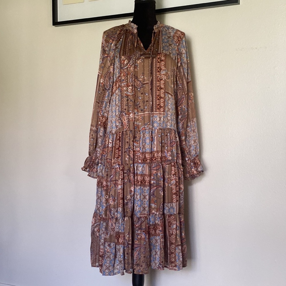 Blu Pepper Long Sleeve dress - Picture 5 of 9